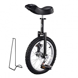 AHAI YU vélo AHAI YU Vélo de monocycle pour débutants / Professionnels, Enfants / Adultes / Adolescents vélo d'exercice en Plein air, avec Stand, Pneu dérapable, Jante en Alliage (Color : Black, Size : 20INCH)
