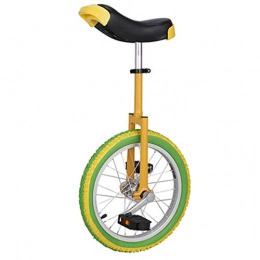 JHSHENGSHI vélo Avec pneus agrandis et élargis Monocycle de roue - Conception de coussin ergonomique Entraîneur de roue Monocycle Pédales antidérapantes Vélo d'exercice Vélo - Pour monocycle pour enfants Ac
