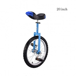 Caseyaria 20 Pouces Enfants Adultes Monocycle Monocycle Drôle Acrobatie Draisiennes pour Une Seule Roue Acrobatique Draisienne,Bleu