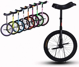 GAODINGD Monocycles GAODINGD Monocycle Adulte Monocycle, 16 18 20 20 Publicité De Hauteur Réglable Vélo Formateur d'exercice pour Enfants Adultes Exercice Fun Vélo Cycle Fitness (Color : Black, Size : 16 inch)