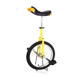 GAOYUY Monocycles GAOYUY Monocycle, 16 / 18 / 20 / 24 Pouces Monocycle De Roue Pneu De Montagne Antidérapant for Les Enfants / Adultes Formateur Sports De Cyclisme en Plein Air (Color : Yellow, Size : 20 inches)