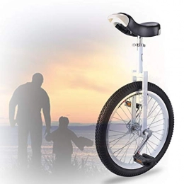 GAOYUY Monocycles GAOYUY Monocycle 16 / 18 / 20 Pouces, Cadre en Acier Au Manganèse Solide Balance Cycling Vélo d'exercice Vélo Sports De Plein Air Fitness Exercice Santé (Color : White, Size : 18 inches)