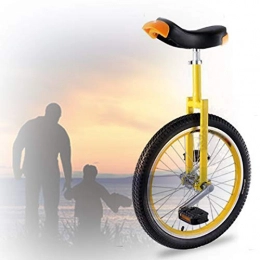 GAOYUY Monocycles GAOYUY Monocycle 16 / 18 / 20 Pouces, Cadre en Acier Au Manganèse Solide Balance Cycling Vélo d'exercice Vélo Sports De Plein Air Fitness Exercice Santé (Color : Yellow, Size : 20 inches)