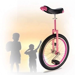 GAOYUY Monocycles GAOYUY Monocycle 16 / 18 / 20 Pouces, Selle Ergonomique Profilée Confortable Et Facile À Manipuler pour Les Enfants Débutants Adultes Exercice Fun Bike Cycle Fitness (Color : Pink, Size : 20 inch)