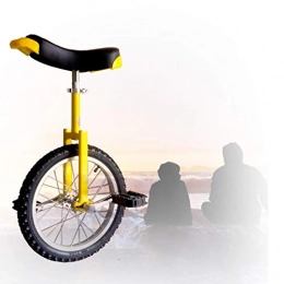 GAOYUY Monocycles GAOYUY Monocycle De Roue 16 / 18 / 20 / 24 Pouces, Structure Stable Monocycle Freestyle Unisexe pour Les Enfants Débutants Adultes Exercice Fun Bike Cycle Fitness (Color : Yellow, Size : 18 inch)