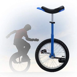 GAOYUY Monocycles GAOYUY Monocycle De Roue 16 / 18 / 20 Pouces, Monocycle Trainer Freestyle Siège Allongé Réglable Utilisation Sûre pour Les Enfants Débutants Adultes (Color : Blue, Size : 16 inch)