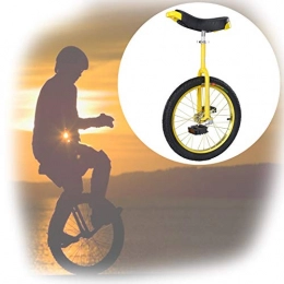 GAOYUY Monocycles GAOYUY Monocycle Extérieur, Pneu De Montagne Antidérapant Cadre en Acier De 16 / 18 / 20 / 24 Pouces for Les Débutants / Professionnels / Enfants / Adultes (Color : Yellow, Size : 16 inches)