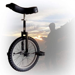 GAOYUY Monocycles GAOYUY Monocycle Formateur, 16 / 18 / 20 / 24 Pouces Monocycle Freestyle Réglable en Hauteur Pneu De Montagne Antidérapant pour Les Enfants Débutants Adultes (Color : Black, Size : 18 inch)