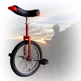 GAOYUY Monocycles GAOYUY Monocycle Formateur, 16 / 18 / 20 / 24 Pouces Monocycle Freestyle Réglable en Hauteur Pneu De Montagne Antidérapant pour Les Enfants Débutants Adultes (Color : Red, Size : 16 inch)