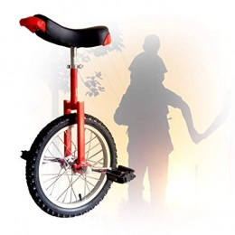 GAOYUY Monocycles GAOYUY Monocycle Formateur, Monocycle À Roues 16 / 18 / 20 / 24 Pouces Selle Ergonomique Profilée Exercice Fun Bike Cycle Fitness pour Débutant (Color : Red, Size : 20 inch)