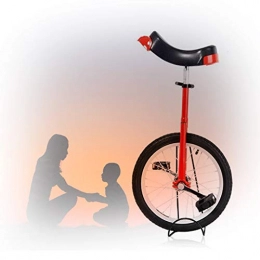 GAOYUY Monocycles GAOYUY Monocycle Formateur, Monocycle À Roues 16 / 18 / 20 / 24 Pouces Unisexe avec Jante en Alliage Balance Exercice Fun Bike Fitness pour Débutant (Color : Red, Size : 16 inch)