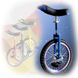 GAOYUY Monocycles GAOYUY Monocycle, Hauteur Ajustable avec Roue Chromée Solide Et Robuste 16 / 18 / 20 / 24 Pouces for Adultes Enfants (Color : Blue, Size : 16 inches)