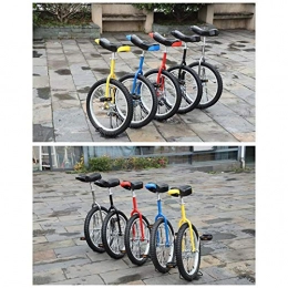 GAOYUY Monocycles GAOYUY Monocycle, Réglable en Hauteur Monocycle Freestyle Cadre en Acier De 16" / 18" / 20"Pouces Sports De Cyclisme en Plein Air for Débutant (Color : Yellow, Size : 20 inches)