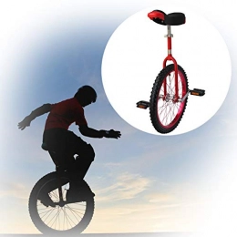 GAOYUY vélo GAOYUY Monocycle Unisexe, Monocycle Freestyle 16 / 18 / 20 / 24 Pouces Exercice D'équilibre De Cycle De Pneu Antidérapant Fun Fitness for Débutant Et Professionnel (Color : Red, Size : 20 inches)
