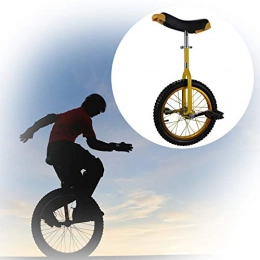 GAOYUY Monocycles GAOYUY Monocycle Unisexe, Monocycle Freestyle 16 / 18 / 20 / 24 Pouces Exercice D'équilibre De Cycle De Pneu Antidérapant Fun Fitness for Débutant Et Professionnel (Color : Yellow, Size : 16 inches)