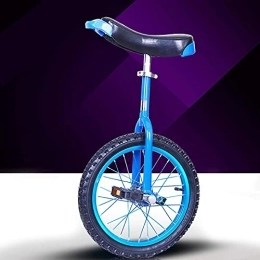GAXQFEI vélo GAXQFEI 20 Pouces Roue de Pneu Monocycle, Adultes Big Kids Unisexe Débutant Débutant Bikecles Vélo, Charge 150Kg / 330Lbs, Cadre En Acier, Bleu, 51Cm (20 Pouces)