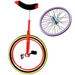 GJZhuan vélo GJZhuan Monocycle 20 Pouces Leakproof Butyl Pneu Roue Vlo Roue Entraneur Monocycle Sports de Plein Air Fitness quilibre Cyclisme Exercice Adulte Entraneur Monocycle (Color : Orange)