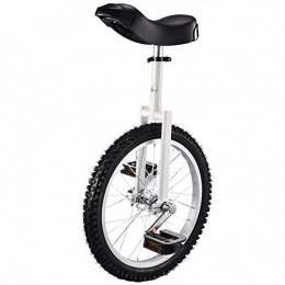 GJZhuan vélo GJZhuan Monocycle for Les Enfants, 16" / 18" / 20" Roue Monocycle for Les Enfants / Garons / Filles Quick Release Sige Rglable for Adultes, Cadeau d'anniversaire (Color : White, Size : 20inch)