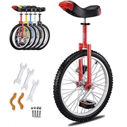 GJZhuan vélo GJZhuan Monocycle, Monocycle Enfant for 9-15 Year Old Child / Garons / Filles, Monocycle for Hommes / Femmes / Enfants de l'adulte Big, Grand 20inch Monocycle (Color : Red)