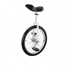 GLX vélo GLX Monocycles pour Adultes Débutants 20 Pouces Roues en Alliage avec Monocycle Rim, Blanc