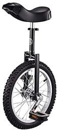 Unicycle vélo Hunycles pour Adultes Enfants, 16" / 20" 18"18" / 24"Hauteur de monocycle Ajustable, Anti-dérapant Mountain Mountain Mountain Pneu Vélo Vélo Vélo Vélo (Color : Black, Size : 16 inch Wheel)