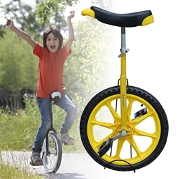 HWBB vélo HWBB Monocycle Hauteur Réglable Légère de Monocycle de Roue de 16"Pouces, Mini Monocycles pour Enfants / Débutants, pour Les Personnes de 110cm ~ 140cm de Hauteur, Charge 150kg (Color : Yellow)