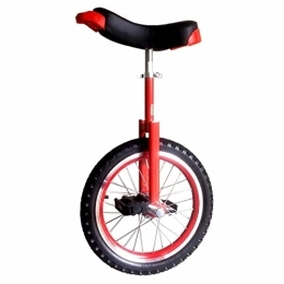 HXFENA vélo HXFENA Monocycle, Adultes Roue Cirque Jonglage éQuilibre Cyclisme Exercice RéGlable Cadre en Acier Au ManganèSe Hauteur AppropriéE Dessus de 175 CM / 24 Inch / Red