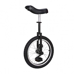 JHSHENGSHI vélo JHSHENGSHI Monocycle 16 Pouces Simple Rond Enfants Adulte réglable Hauteur équilibre Cyclisme Exercice Noir monocycle
