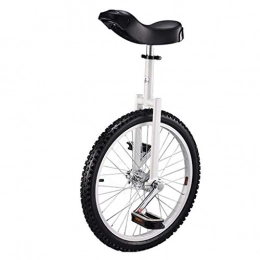 JHSHENGSHI Monocycles JHSHENGSHI Monocycle de 20 Pouces, vélo d'équilibre à Une Roue, adapté aux Enfants et Adultes de 145 à 175 cm, Hauteur réglable, Anniversaire, 5 Couleurs (Couleur: Jaune)