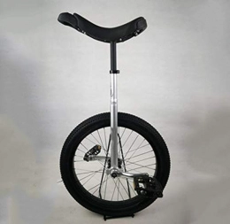 JUIANG Monocycles JUIANG avec pédales antidérapantes en Nylon monocycle - Cadre en Acier Robuste vélo à Une Roue - Design Ergonomique Adulte Formateur Monocycle - pour Les débutants Silver