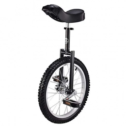 Lhh vélo Lhh Monocycle Monocycle Formateur Noir pour Enfant / Adulte avec Conception Ergonomique, Équilibre de Pneu Antidérapant Réglable en Hauteur Cyclisme Vélo d'exercice (Size : 20inch)