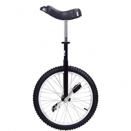 lilizhang vélo lilizhang Unicité de 20 Pouces for Enfants et Adultes, monocycle extérieur Ajustable avec Jante d'alliage (Color : Black)
