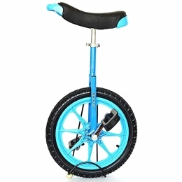 LJHBC vélo LJHBC Monocycle vélo 20" Monocycle d'entraînement de Roue 2.15" Pneu de Montagne en butyle antidérapant Exercice de vélo d'équilibre(Color:Bleu)