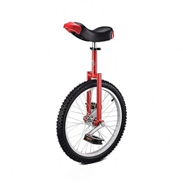 LuiYninhuoJin vélo LuiYninhuoJin 20Inch Monocycles avec Poignées, Monocycle Anti-déchets, Monocycle À Grande Roue Extérieure avec Pneu Gras Et Selle Réglable (Color : Red, Size : 20 inches)