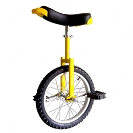 lilizhang vélo Monocycle 20 Pouces entraîneur de Roue Ajustable équilibrage Cyclisme Exercice concurrentiel Roue à Roue Unique Acrobatics vélo Selle Ergonomique (Color : Yellow)