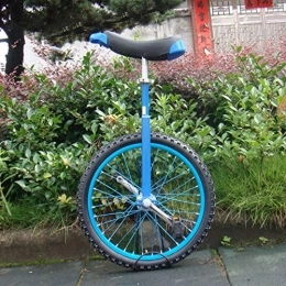Générique Monocycles Monocycle Blue Monocycle, 14 / 16 / 18 / 20 inch Wheel Trainer Skidproof Tire Cycle Balance Use for Beginner Kids Adult Exercise Fun Fitness (Size : 16Inch Wheel)