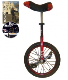 DODO vélo Monocycle Dodo 16 pouces (40cm) ROUGE pour les enfants partir de 7 ans + DVD offert