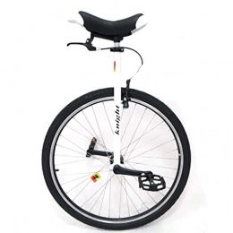 Vélos vélo Monocycle Extra Large Monocycle à Roues de 28" pour Adultes / Personnes de Grande Taille, Hauteur de L'utilisateur 160-195 cm (63"-76.8"), avec Freins (Color : White, Size : 28in Wheel)