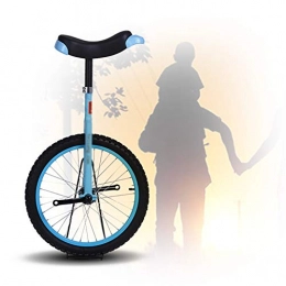 GAOYUY vélo Monocycle Formateur, Pédales En Plastique Arrondies Selle Ergonomique Profilée Monocycle De Roue De 16 Pouces Convient Pour 120-140 Cm Sports De Cyclisme En Plein Air ( Color : Blue , Size : 16 inch )