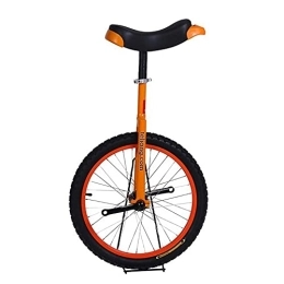  Monocycles Monocycle Freestyle Roue 16 / 18 / 20 Pouces Orange, avec Siège De Selle Fourche en Acier Manivelles Cadre Et Pneu en Caoutchouc, pour Vélo d'exercice Adulte Ado (Couleur, Orange, Taille, Roue 20 Pouces