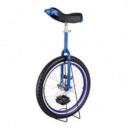 JLXJ vélo Monocycle Garçon Filles Vélo Monocycle avec Roue 16" / 18" / 20" / 24", Adultes Grands Enfants Débutant Adulte Unisexe Monocycles Jaunes, Charge 150kg / 330Lbs (Color : Blue, Size : 40cm(16inch))