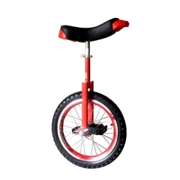 XYSQ vélo Monocycle Libre Stand Roue Skidproof Pneus Vélo Monocycle À Vélo, 18 / 20 / 24 Pouces Simples Roues Draisiennes Vélos, Double-couche En Alliage D'aluminium Épaissis Pneus ( Color : Red , Size : 18inch )