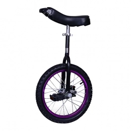 HWBB vélo Monocycle Vélo D'équilibre Monocycle à Roues de 16 Pouces pour Les Cavaliers Débutants, Monocycles à Siège Réglable pour Les Personnes de 4 à 5 Pieds de Haut, Charge 150kg / 330lbs (Color : Purple)