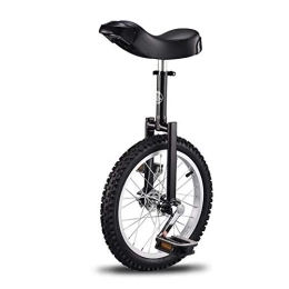 Moter vélo Moter monocycle, 16-inch Roues monocycle entraîneur, 2, 125 Pouces pneus de Montagne butyle antidérapant, la Hauteur d'assise réglable, Noir