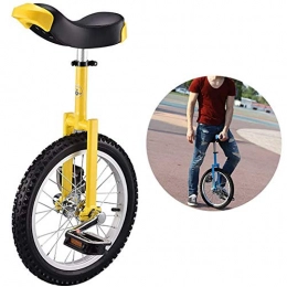 NanXi 24 Pouces monocycle Adulte Formateur monocycle réglable en Hauteur vélo Cyclisme équilibre Skidproof, adapté pour Les Personnes A Propos 1.75Meter, Noir,Jaune