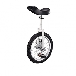 QQSA vélo QQSA Fitness monocycle 16"18" 20"24" Scooter Circus Vélo Jeune Balance Exercice d'exercice D'ALUMINIUM (Color : White, Size : 16inch)