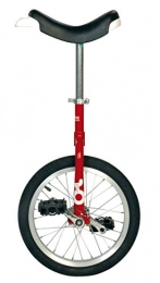QU-AX Monocycles QU-AX Unisexe - Monocycle Onlyone pour adulte, rouge, taille unique