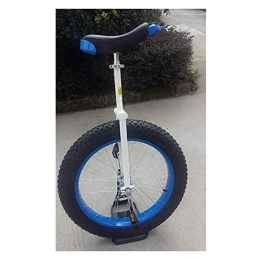 QWEASDF vélo QWEASDF 20" 24" Monocycle vélo Hauteur réglable à Une Roue Monocycle Roue Cirque +Support de monocycle pour Ados / Kid's / Adulte Charge Montagne, Bleu, 20