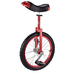 RTDotey Monocycle 16/18 Pouces Single Round Enfants Adultes Hauteur Ajustable Solde Vélo Exercice De Cyclisme,Rouge,18