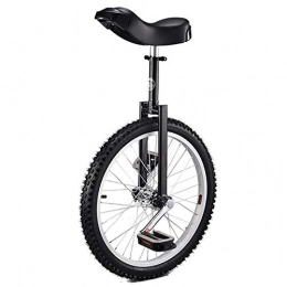 SSZY Monocycles SSZY Monocycle 20 Pouces Roue monocycle for Les Enfants / débutant / Adolescent mâle, avec Jante en Alliage et pneus Skidproof & monocycle Stand, Fitness Fun équilibre à vélo (Color : Black)